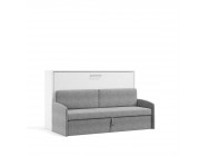 Spazio - Twin Size Wall Bed and Sofa Set