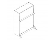 Royal collection Free Standing Wall Bed Support Kit 