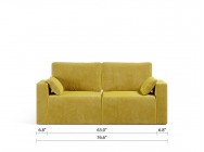 Royal Vertical Queen 2 Seat Sofa